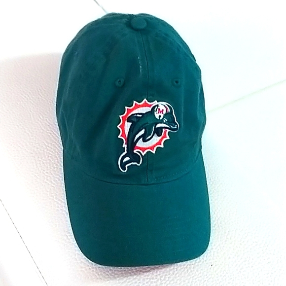 NFL Other - Miami Dolphins Fitted 3D Logo Embroidered NFL Team Apparel  Hat Teal OrangeWhite